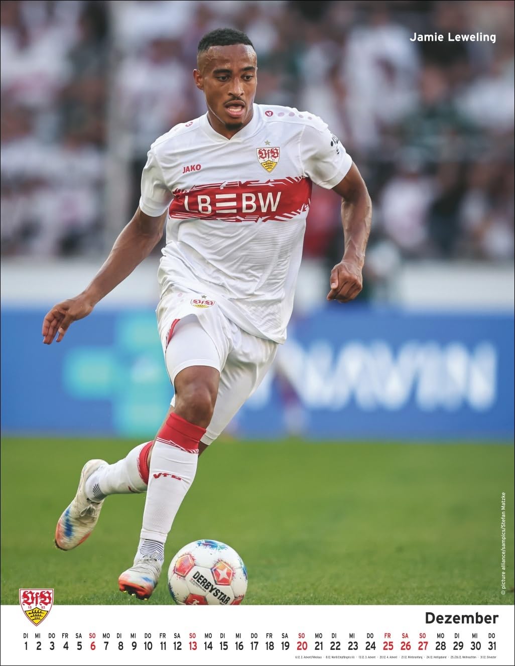 VfB Stuttgart Posterkalender 2026: Die Fussballstars im Poster-Format. Wandkalender mit den besten S