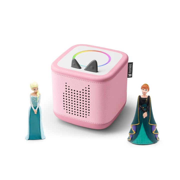 tonies Toniebox 2 Bundle Incl. 2 Eiskönigin, Frozen, ELSA + Anna, Pink, Audioplayer für Hörbücher, L