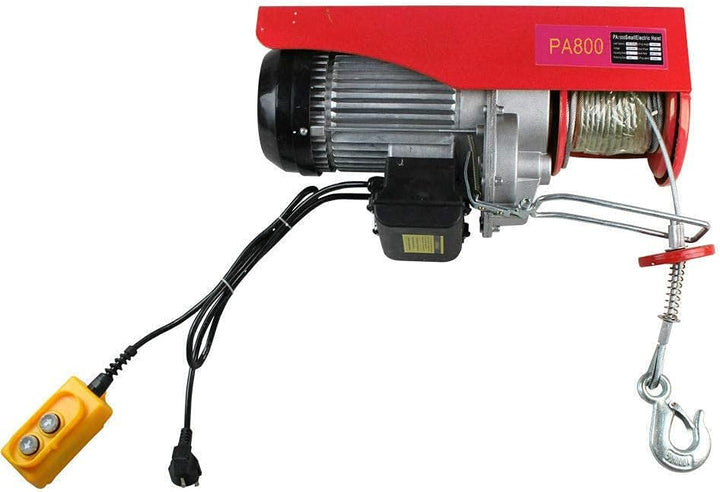 Futchoy Seilwinde Elektrische 400/800 KG Seilhebezug 1450W Winde Kran mit Fernbedienung für Garage 8