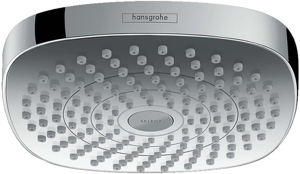 hansgrohe Croma Select E 180 Duschkopf, Kopfbrause mit 2 Strahlarten, Chrom 2 Strahlarten Chrom, 2 S