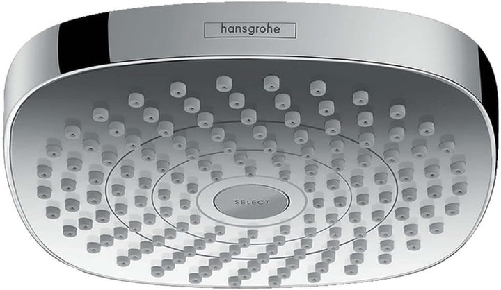 hansgrohe Croma Select E 180 Duschkopf, Kopfbrause mit 2 Strahlarten, Chrom 2 Strahlarten Chrom, 2 S
