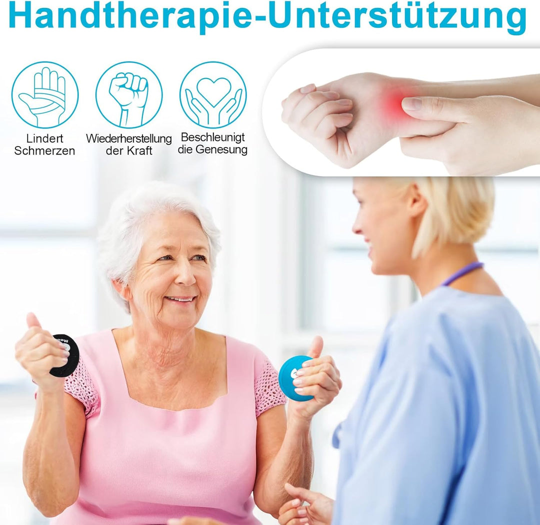RYACO 6 Stück Gel Stressball für Erwachsene - Antistressball Mit verschiedenen Stärken und Grössen -