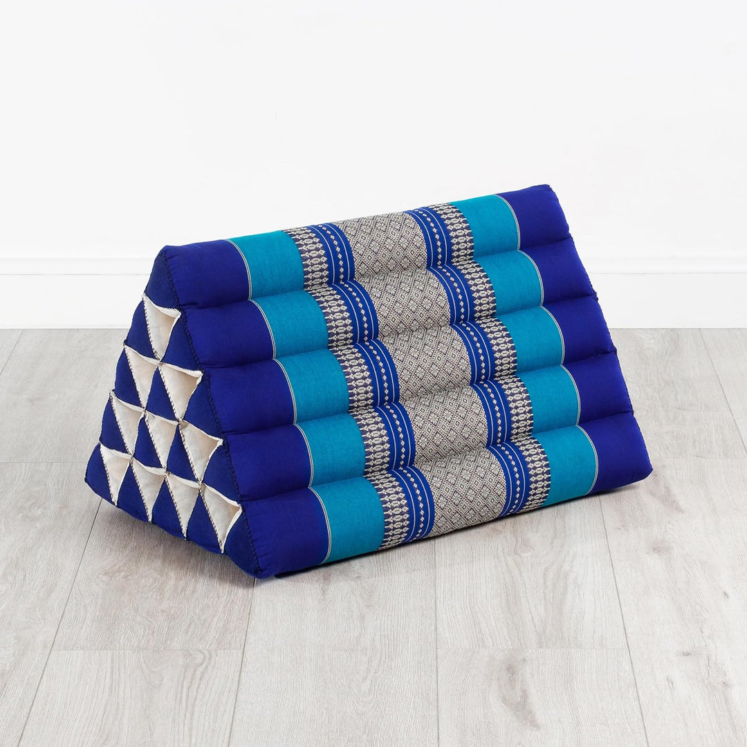 livasia Rückenstützkissen extrahoch, Dreieckskissen für Garten und Balkon, Keilkissen mit Kapok, Lag