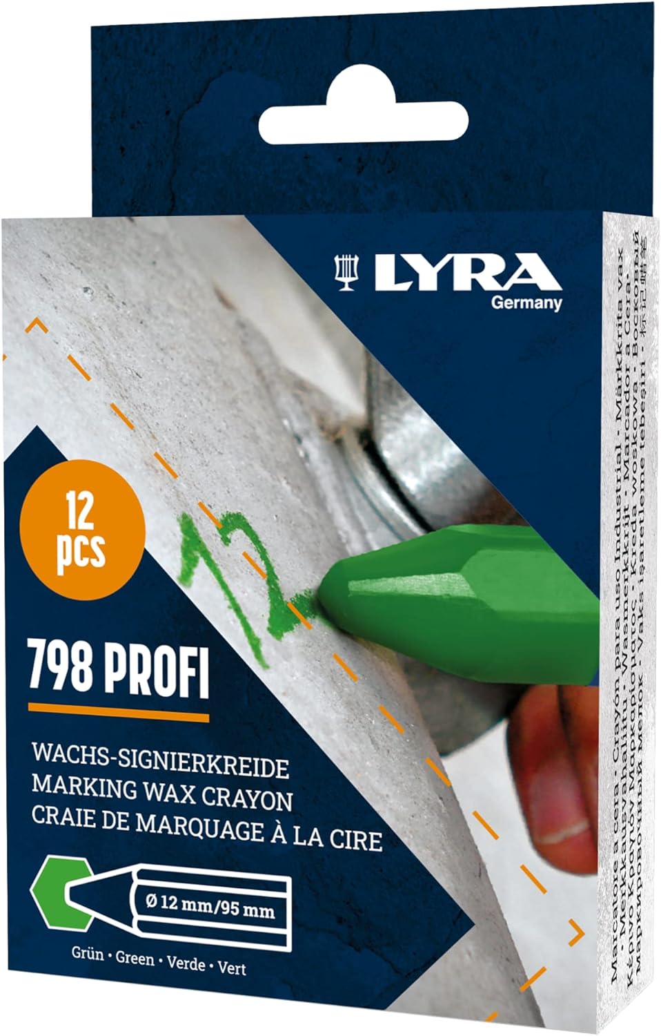 L4880067, LYRA 798 PROFI Wachs-Signierkreide für professionelle Markierungen auf vielen Untergründen