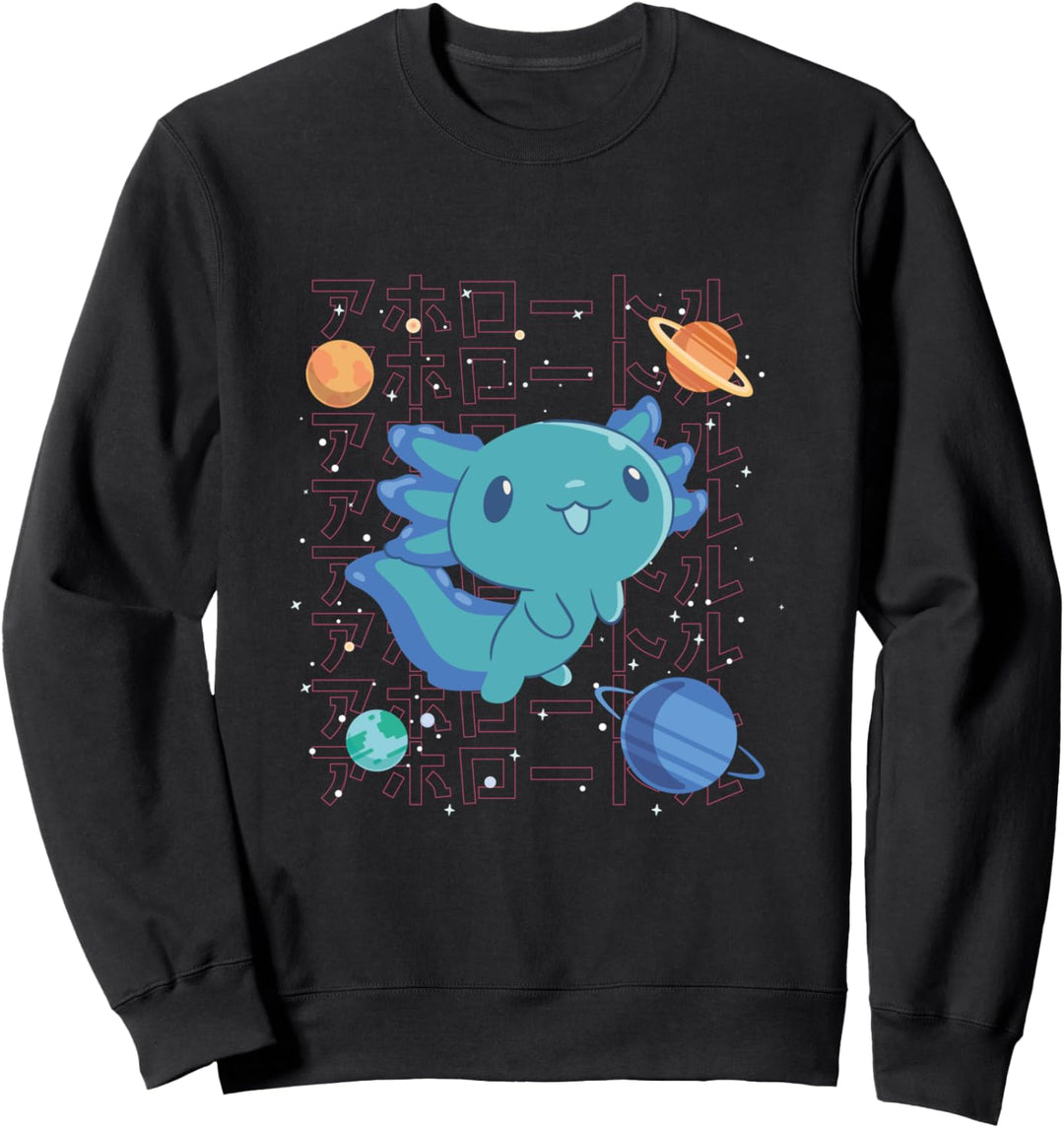 Kawaii Weltraum Axolotl Sweatshirt