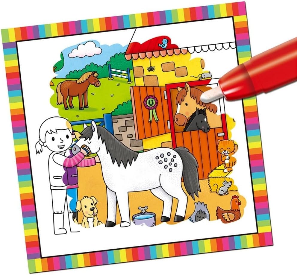 Galt Toys, First Water Magic - Baby Farm Animals, Kids Colouring Book, Ages 18 Months Plus