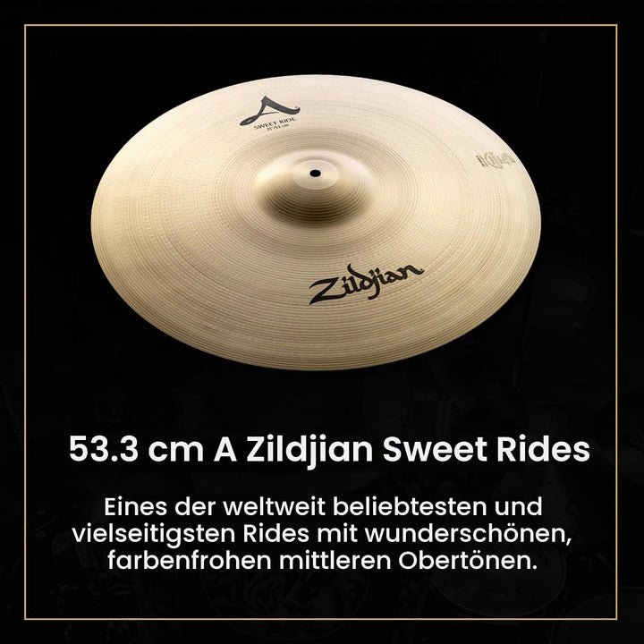 Zildjian A Series Cymbal Set - 14" New Beat Hi-Hat, 16" Medium Thin Crash, 21" Sweet Ride and 18" Me