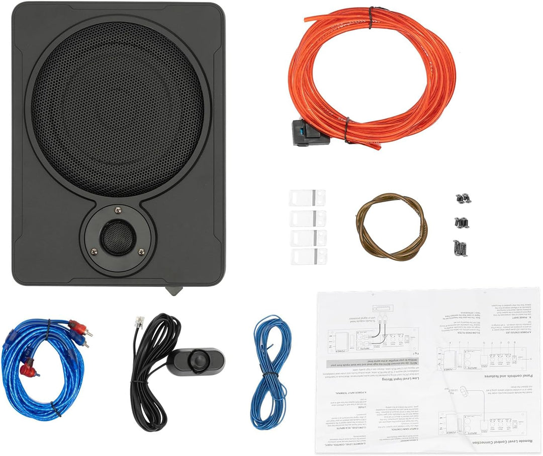Subwoofer Auto mit Dualmodus, 31.5*24*7.5CM Auto Untersitz Subwoofer kompakte Auto-Lautsprecher Ultr
