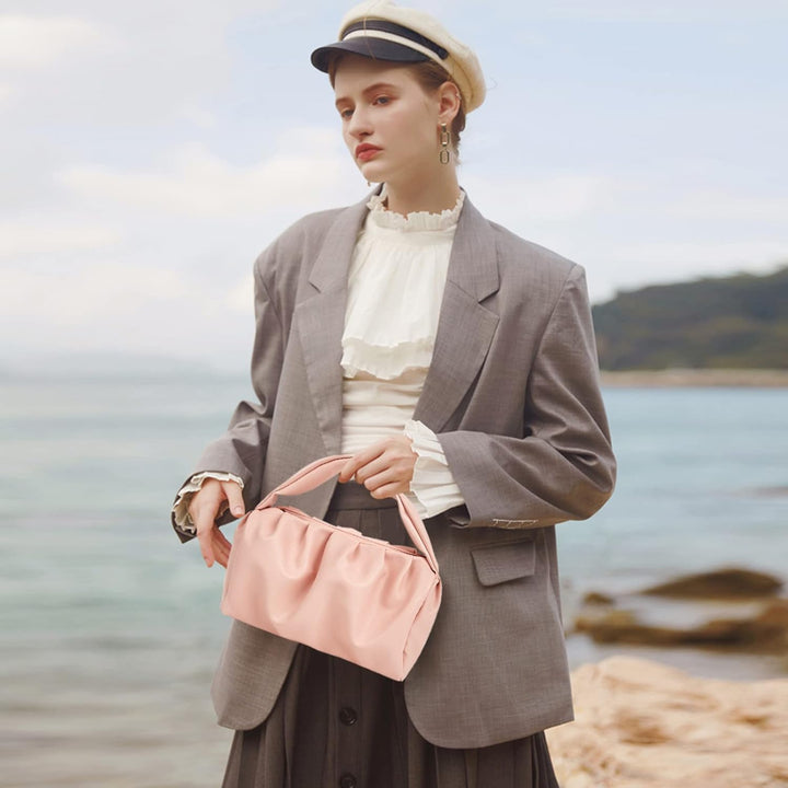 NICOLE &amp; DORIS Damen Clutch Handtaschen Klein Henkeltasche Top-Griff Tasche Elegant Abendtasche Weic