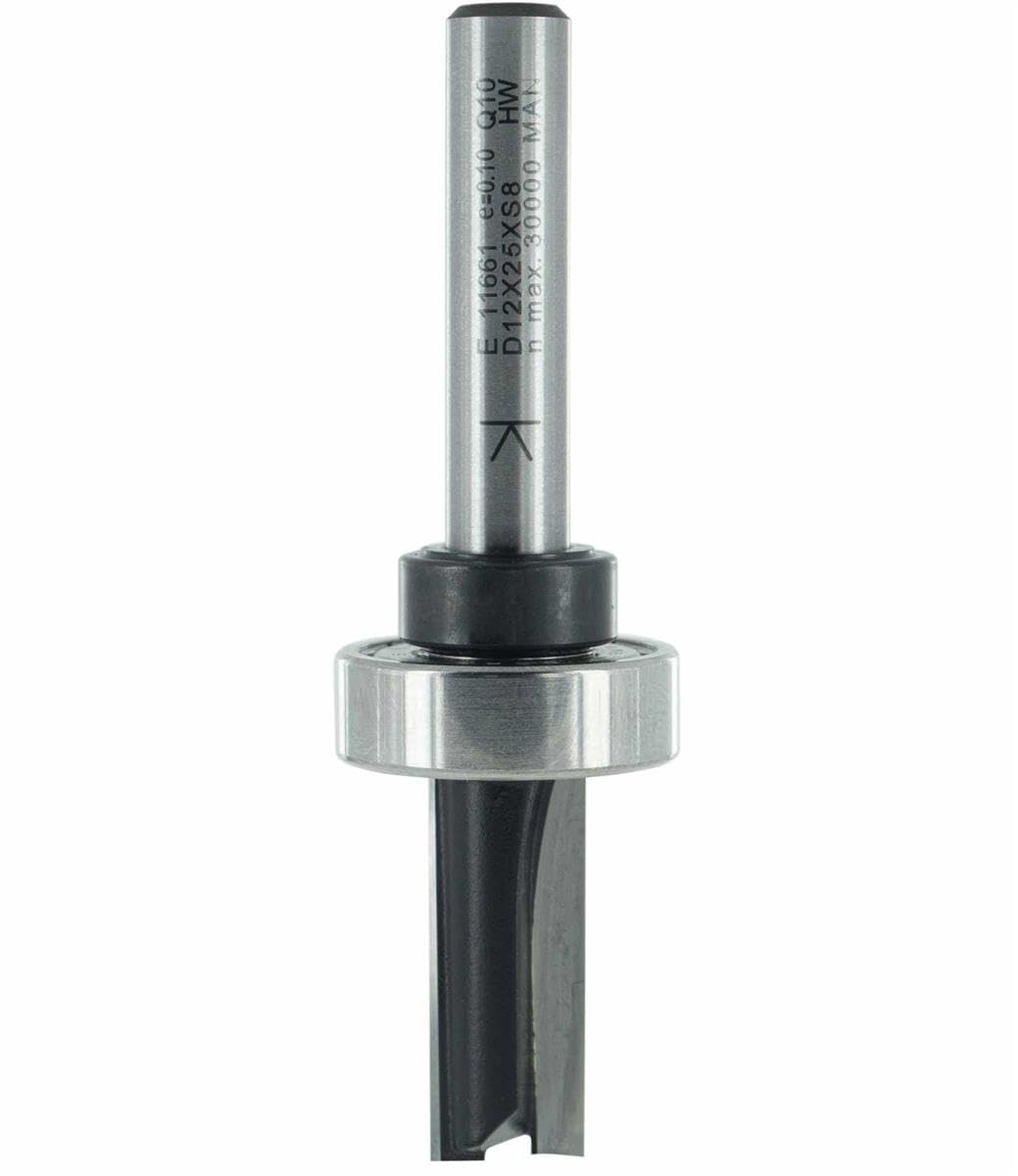 ENT 11661 Bündigfräser HW, Schaft (S) 8 mm, Durchmesser (D) 10 mm, NL 25 mm, SL 40 mm, GL 73 mm, mit