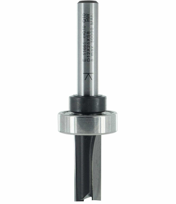 ENT 11661 Bündigfräser HW, Schaft (S) 8 mm, Durchmesser (D) 10 mm, NL 25 mm, SL 40 mm, GL 73 mm, mit