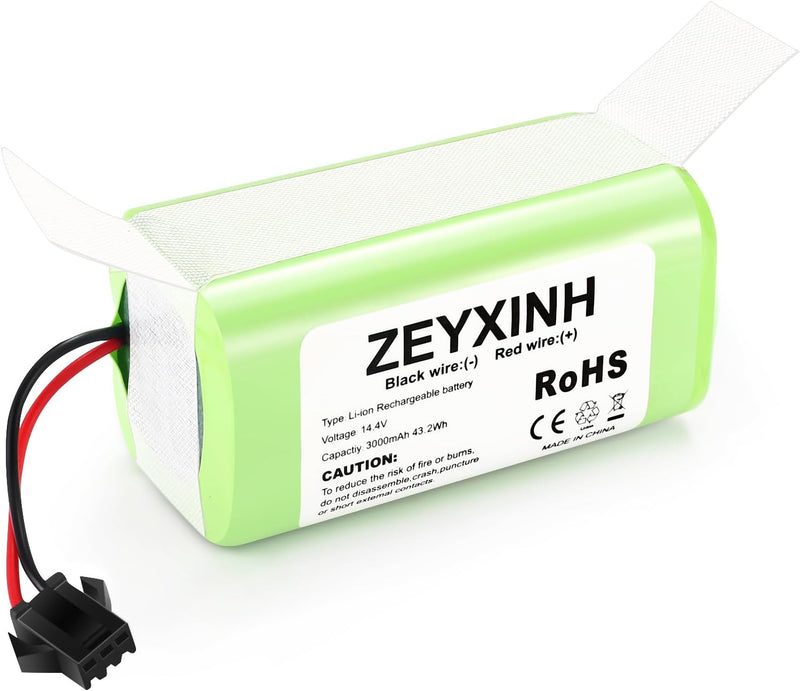 ZEYXINH 14.4V 3000mAh Ersatzakku für RoboVac G10 G20 G30 G35 G40 Hybrid, Eufy RoboVac 11 11S 11S MAX