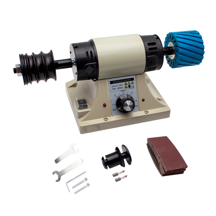 Toplionace 220V Leder Polier Poliermaschine, Leder Kantenschleifmaschine 0-8000U/min (ohne Flexiblen