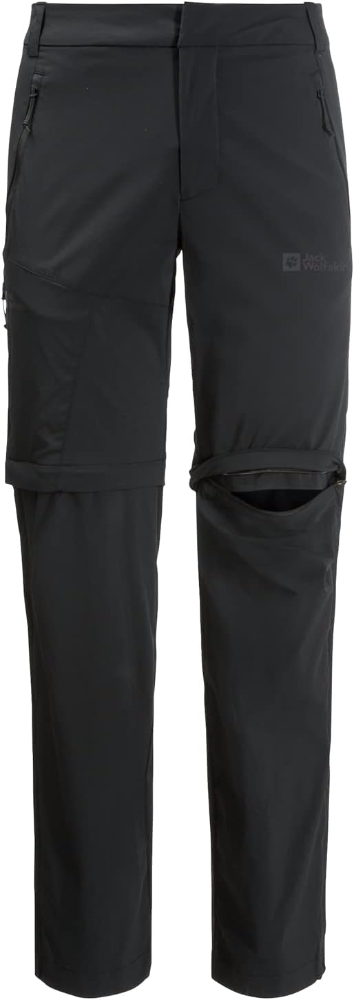 Jack Wolfskin Herren Glastal Zip Away Pants M Wanderhose, Schwarz, 50 EU