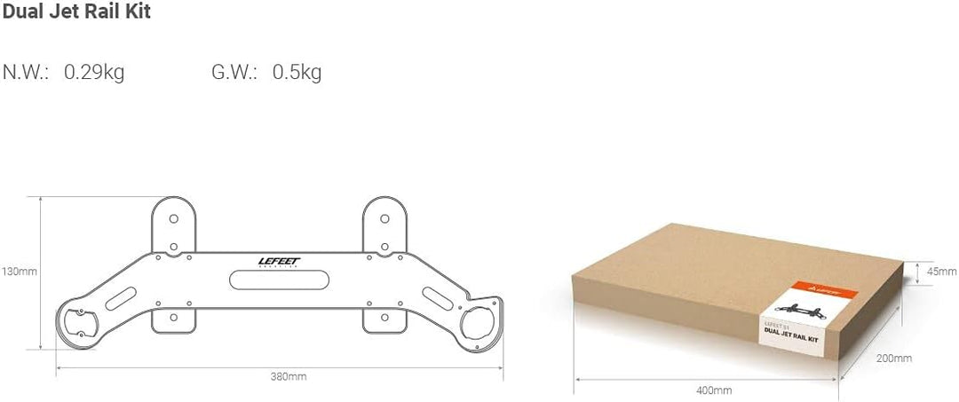 LEFEET Dual Jet Rail Kit S1