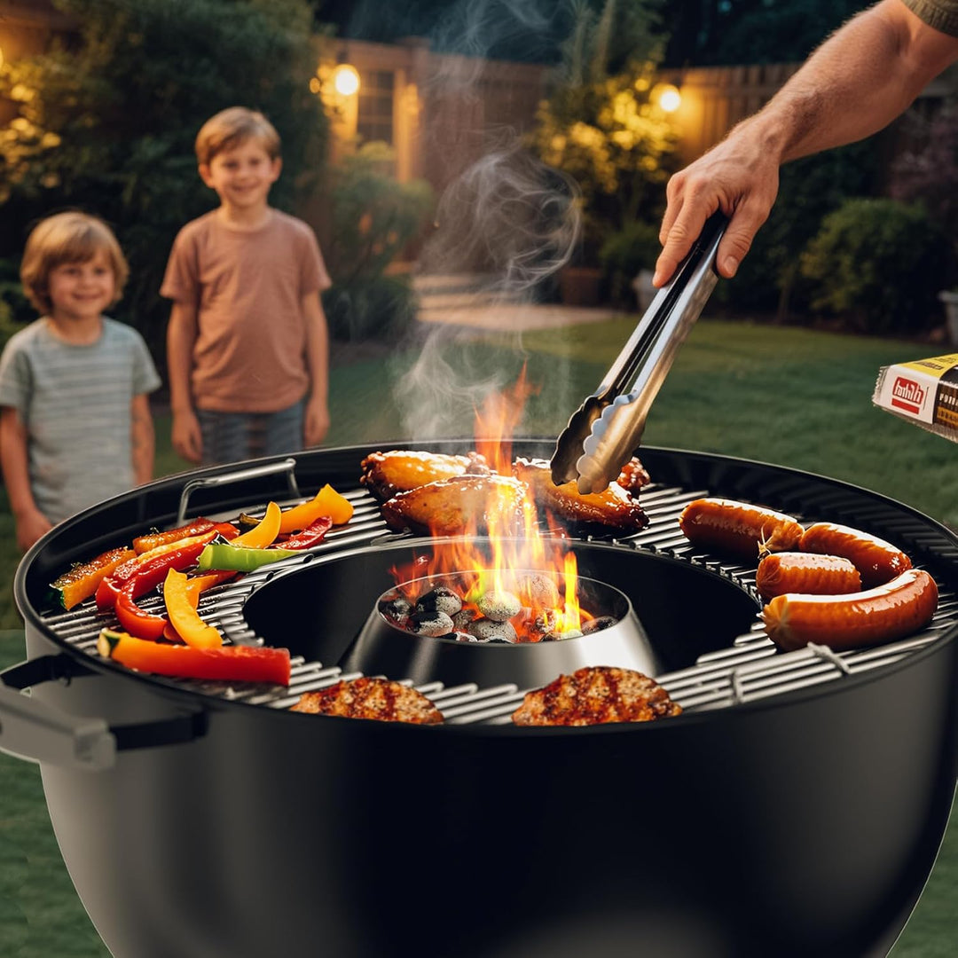 Onlyfire Edelstahl Kohlekorb BBQ Kraftstoff Dome für für Weber Kugelgrill und Holzkohlegrill und and