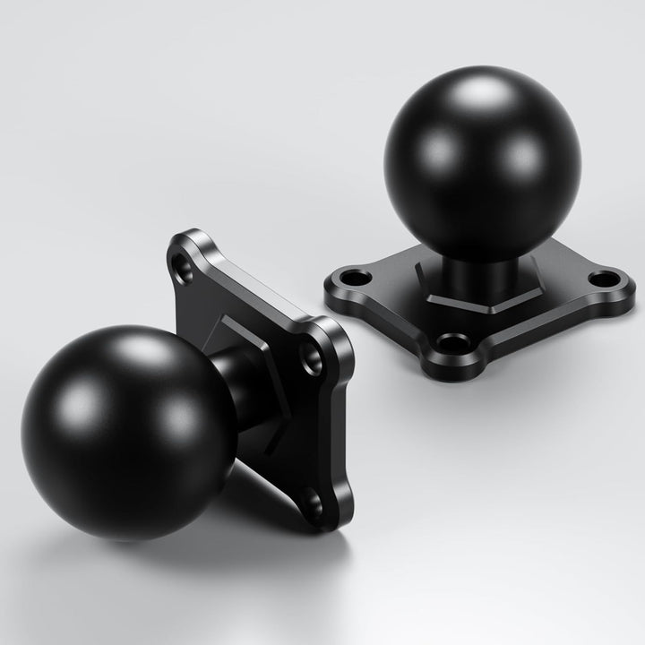 BRCOVAN 2 Stück, 1,5'' Kugelhalterung mit Aluminiumlegierung 4-Loch-AMPS Quadratische Plattenbasis,