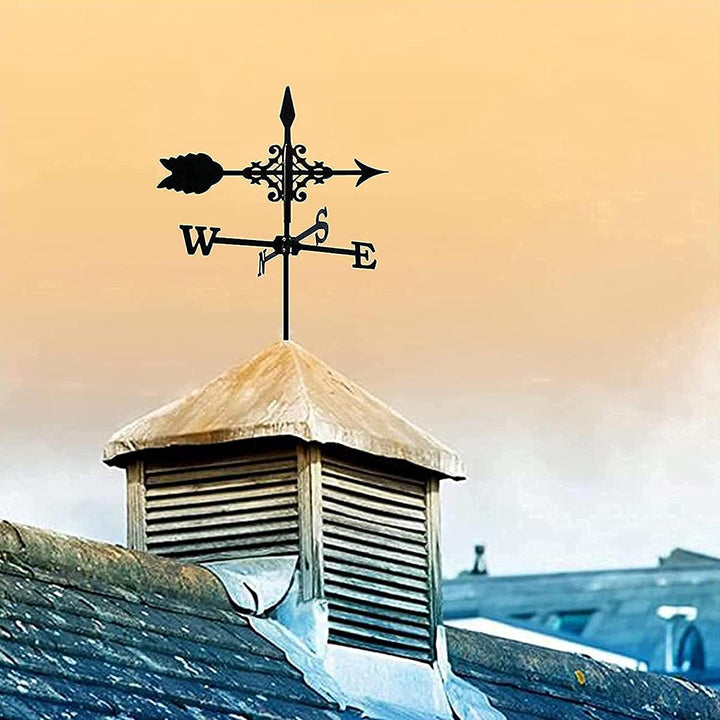Wetterhahn fürs Dach Wetterhahn Metall Weathervane for Dach - Metall Wetterfahne Mit Pfeil Ornament