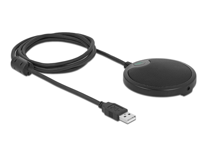 Delock USB Konferenzmikrofon Kondensator Mikrofon 360 Grad Omnidirektional Ideal für Aufnahmen von M