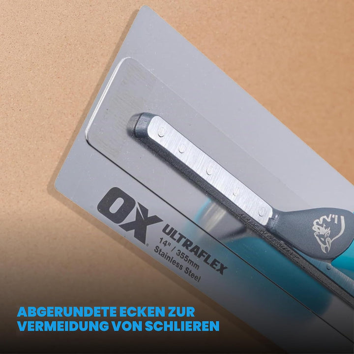 OX Pro UltraFlex Finishing Trowel 18in / 455 x 110 mm, 18in / 455 x 110 mm