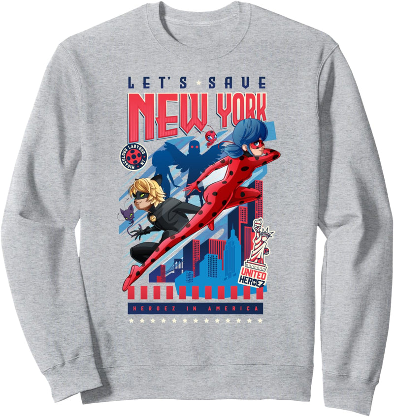 Miraculous Ladybug und Cat Noir New York Retten Sweatshirt