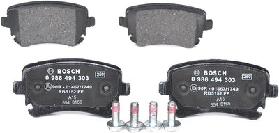 Bosch BP1235 Bremsbeläge - Hinterachse - ECE-R90 Zertifizierung - vier Bremsbeläge pro Set