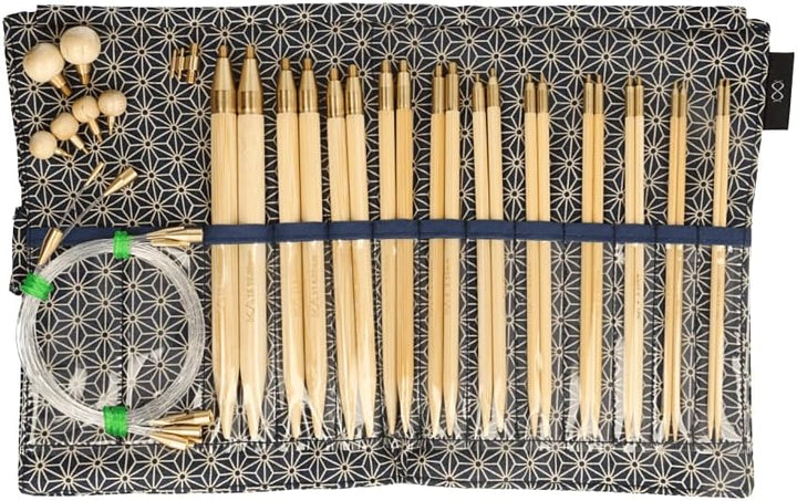 Seeknit KA57826-01 Rundstrick Set, Bamboo, Blau, Standard
