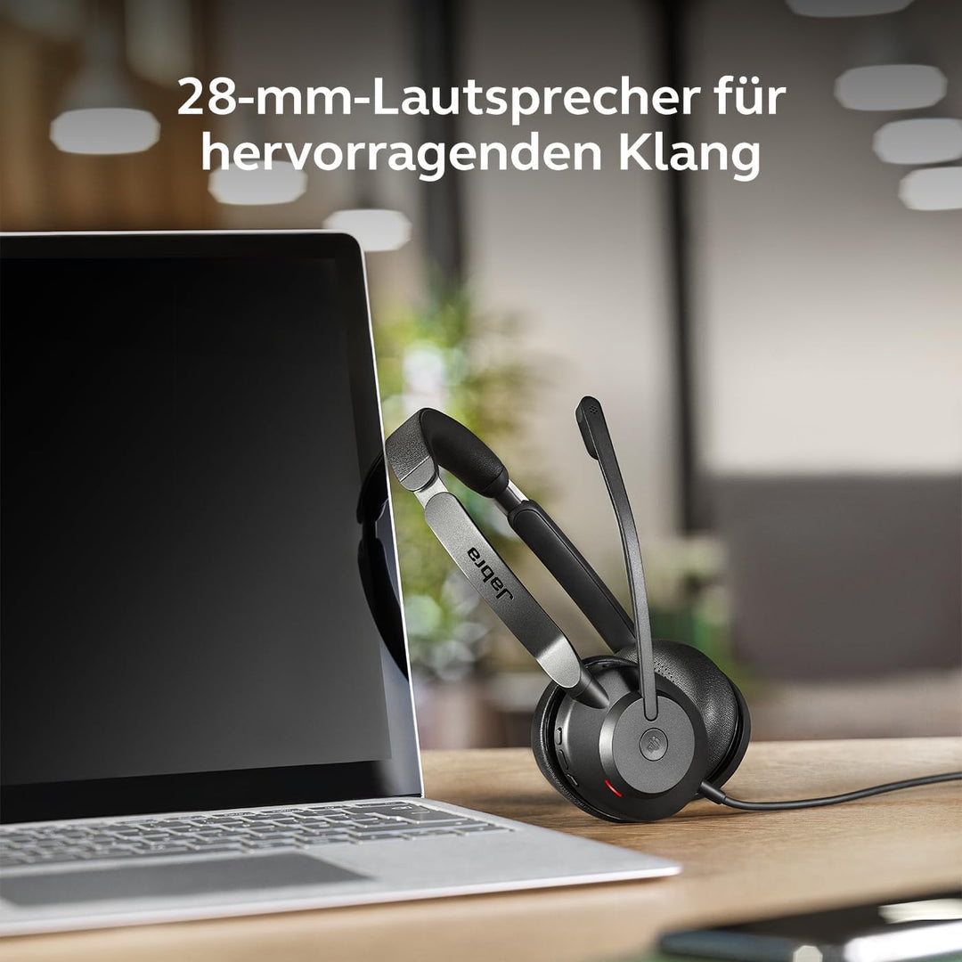 Jabra Evolve2 30 SE Telefon On Ear Headset kabelgebunden Stereo Schwarz Mikrofon-Rauschunterdrückung