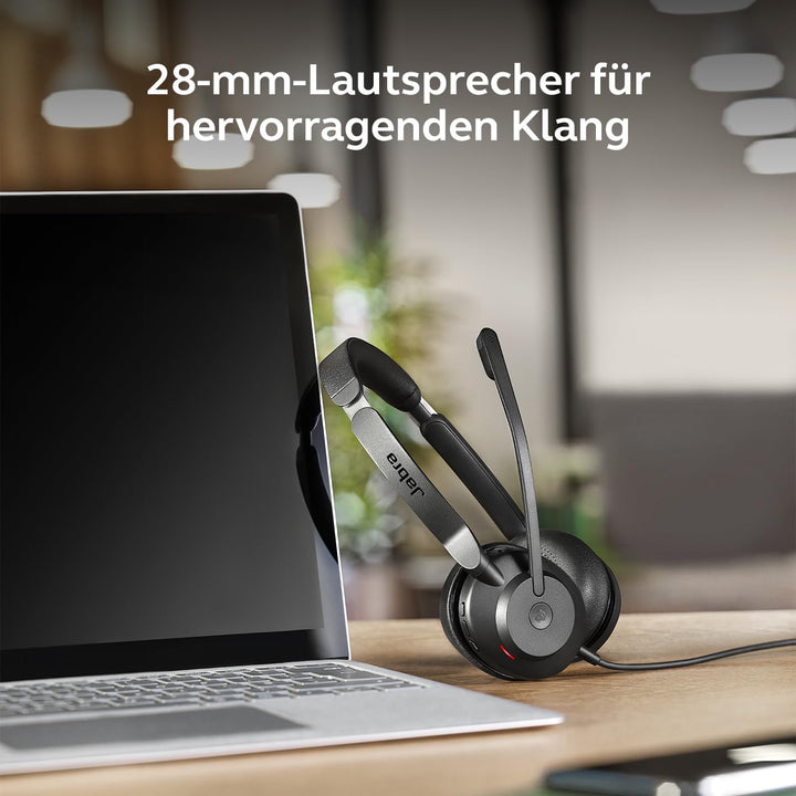 Jabra Evolve2 30 SE Telefon On Ear Headset kabelgebunden Stereo Schwarz Mikrofon-Rauschunterdrückung