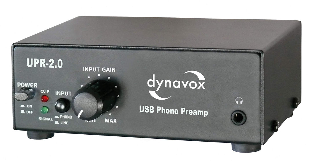 Dynavox Phono-Vorverstärker UPR-2.0, für Plattenspieler mit MM-Abtastsystemen, USB-Ausgang zum Digit
