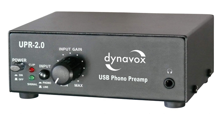 Dynavox Phono-Vorverstärker UPR-2.0, für Plattenspieler mit MM-Abtastsystemen, USB-Ausgang zum Digit