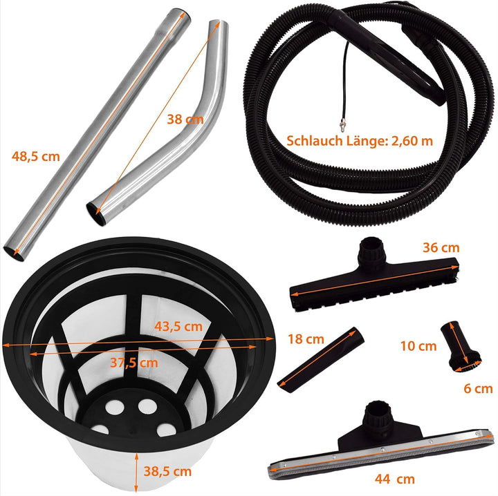 Syntrox Germany Teppichreiniger Waschsauger Shampoonierer Staubsauger Extraktionsgerät VCC-2000W-Car