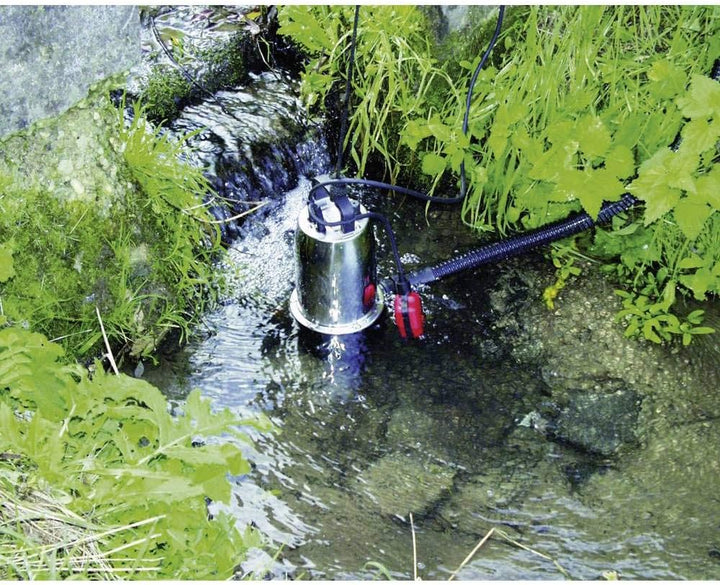 T.I.P. Schmutzwasser Tauchpumpe Edelstahl (10.500 l/h Fördermenge, 7 m Förderhöhe, 0,7 bar Druck, 50