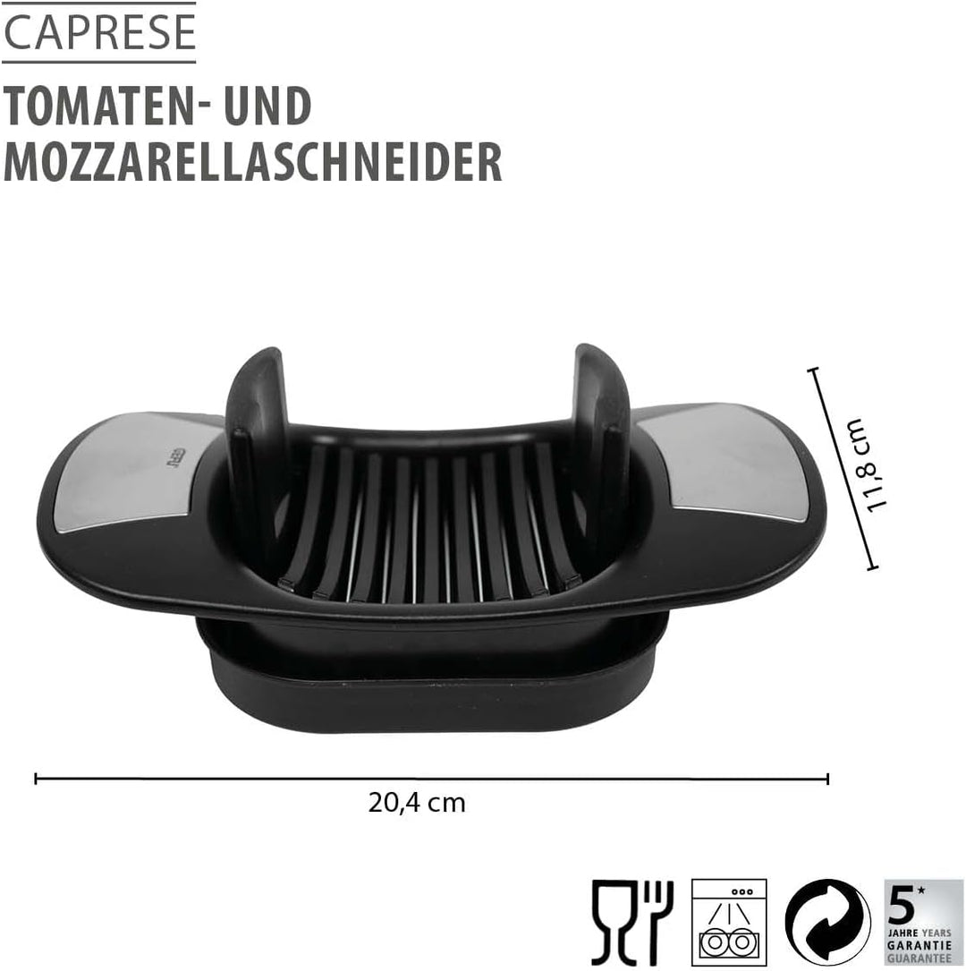 GEFU Tomaten- und Mozzarellaschneider CAPRESE - Scheibenschneider für Tomaten und Mozzarella - mit g