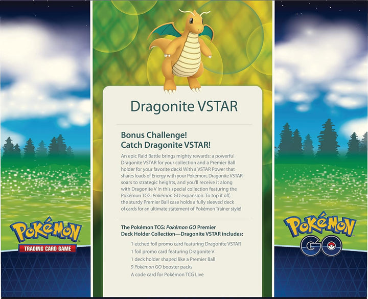Pokémon GO Premier Deck Holder Collection Dragonite VSTAR Collection Box - EN Einzelbett, Einzelbett