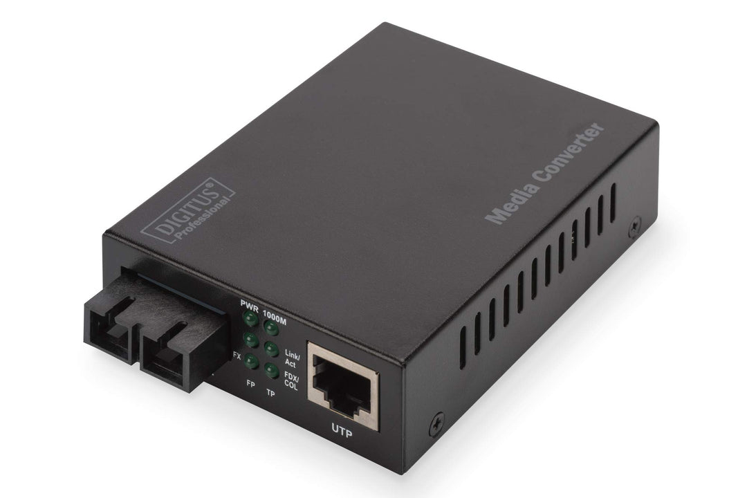 DIGITUS Medienkonverter - Multimode - Gbit Ethernet - RJ45 / SC - 850nm Wellenlänge - Bis 0.5km - Sc