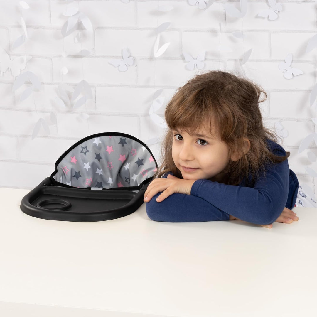 Bayer Design 65907AA Puppentischsitz, Sitz für Puppen mit intergiertem Tablett, für Puppen bis 46 cm