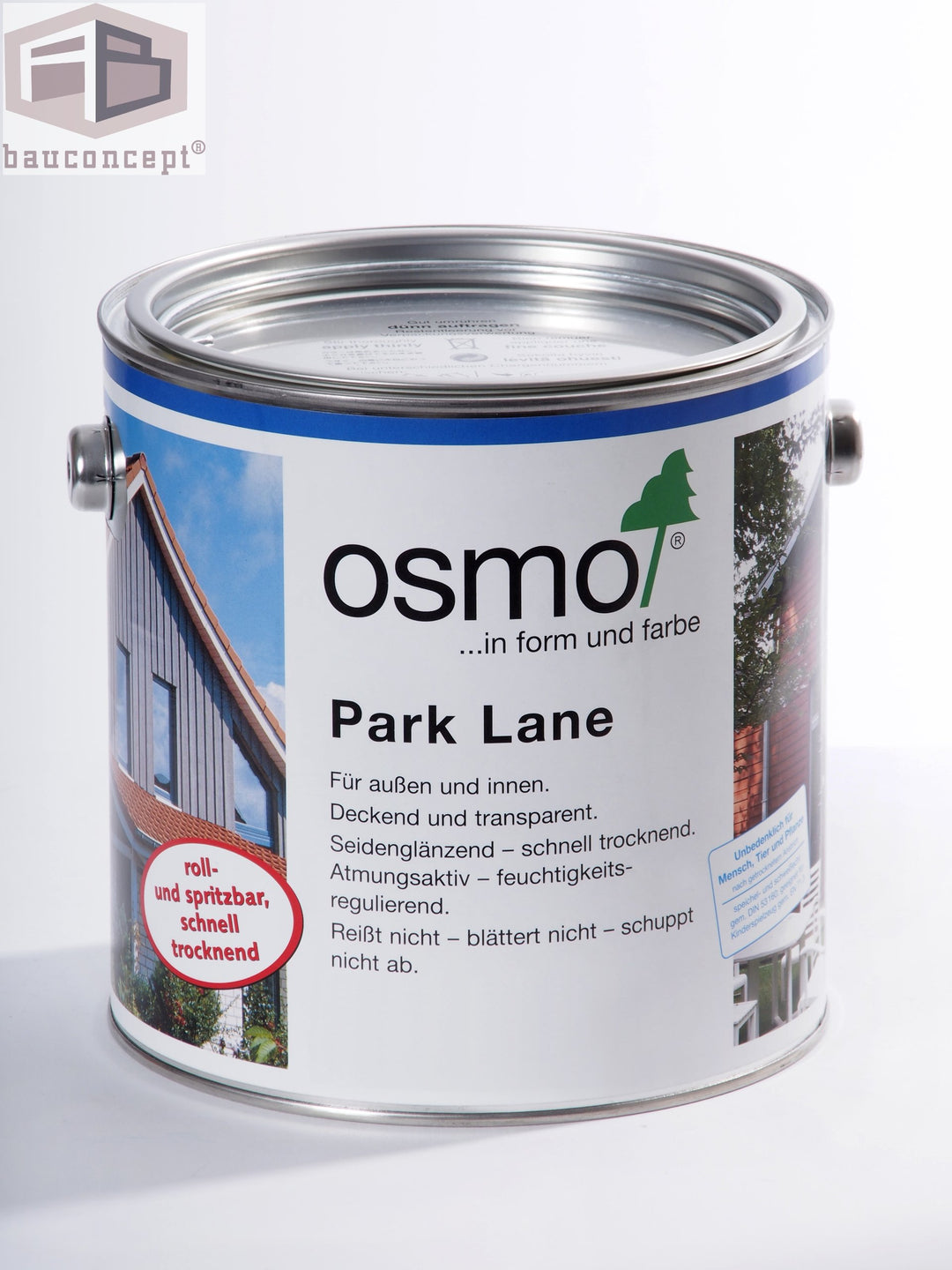 Osmo Garten- & Fassadenfarbe Englisch Grün (RAL 6009) 2,50 l - 13100091