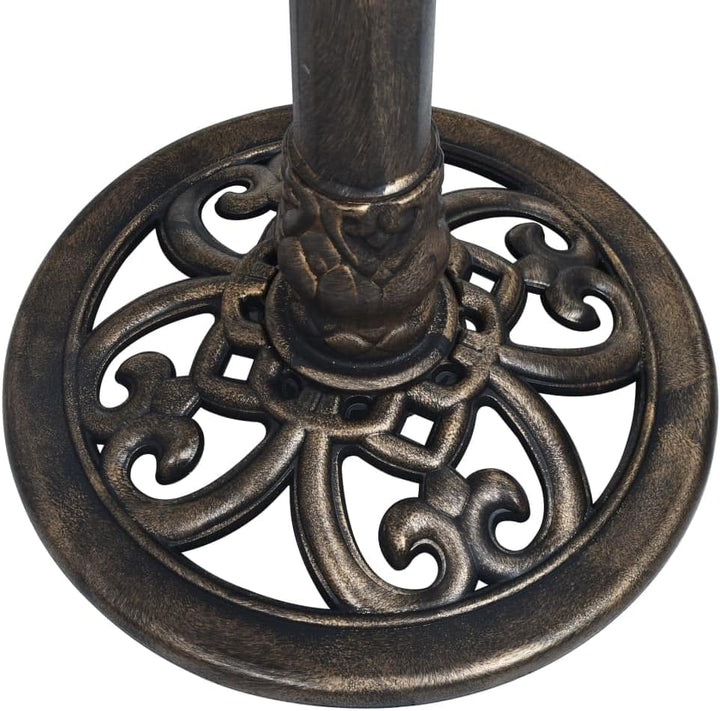 Gecheer Sonnenuhr Bronze 35,5 x 82 cm Kunststoff Standsonnenuhr Gartenuhr Gartendeko Gartendekoratio