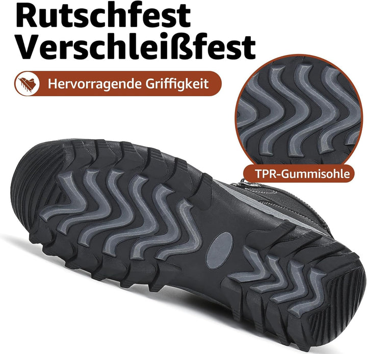 Mishansha Damen Herren Winterschuhe Warm Gefüttert Winterstiefel Wasserdicht Trekking Wanderschuhe G