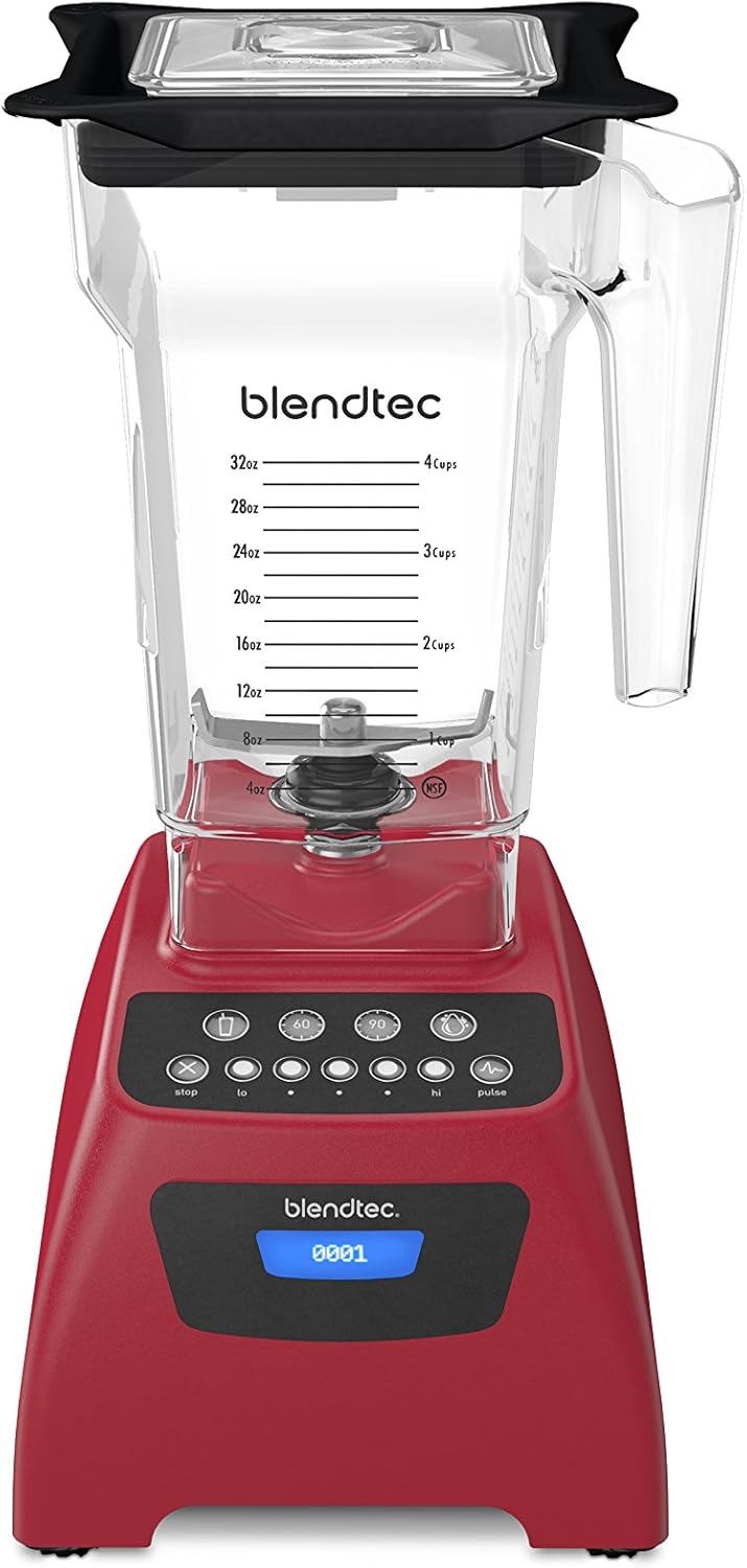 Blendtec C575B4119A-A1AP1A Classic 575 Hochleistungsmixer/Blender, 2.2 liters, Royal Rot Royal Rot S