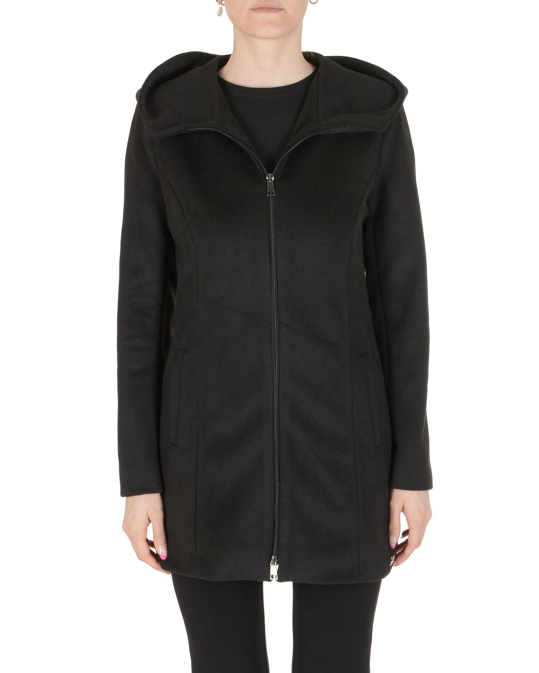 19V69 ITALIA Damen Neve Kapuzenpullover XL Schwarz, XL Schwarz