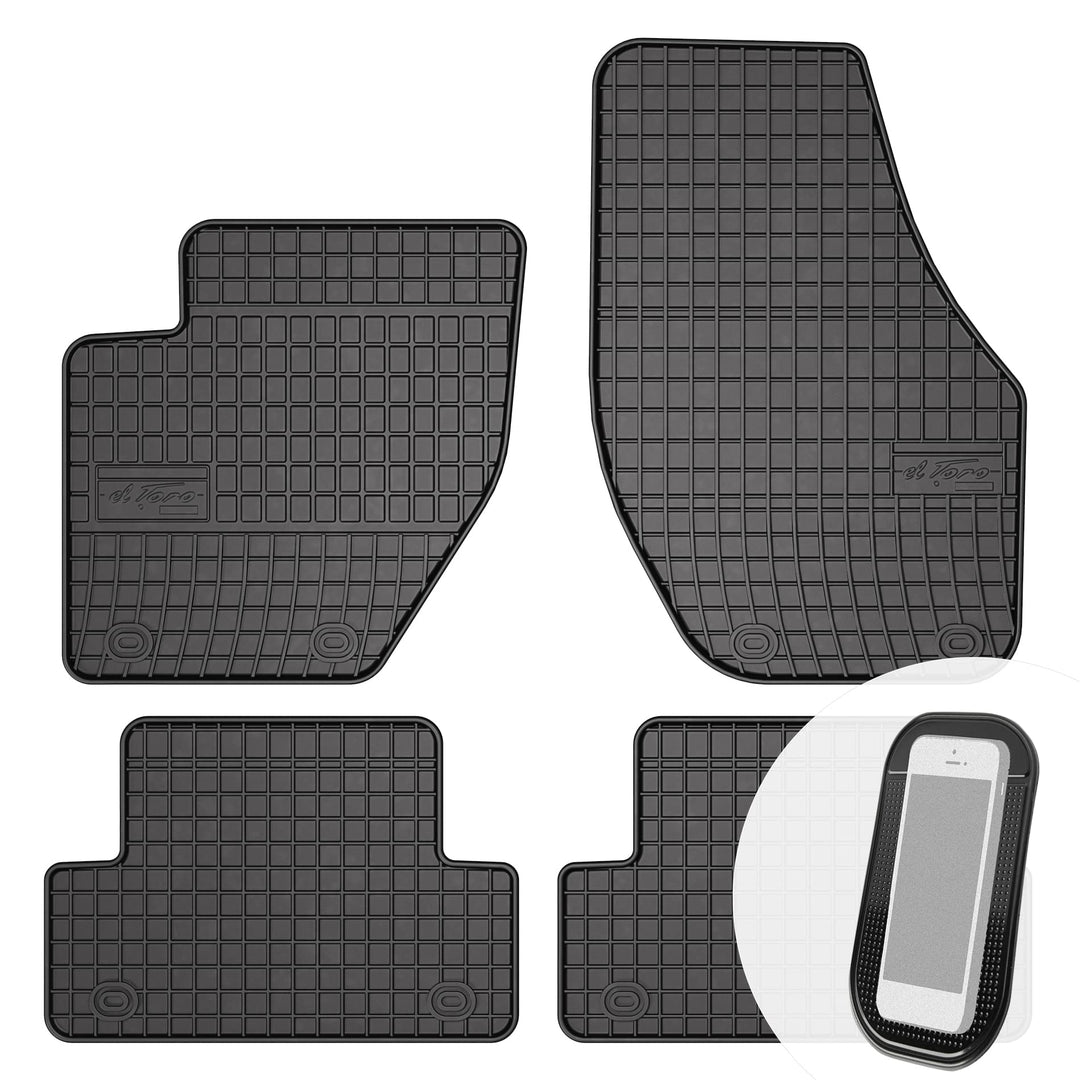 Gummimatten Auto Fussmatten Gummi Automatten Passgenau 4-teilig Set - passend für Volvo V40 II ab 20