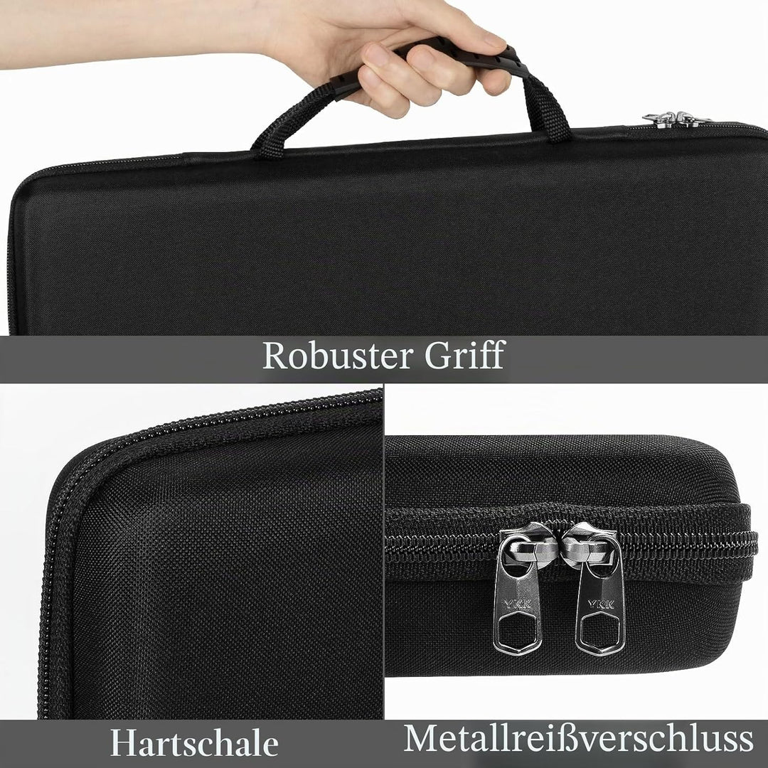 Linkidea Hartschalen-Reiseetui für kompakte 90 % - 96 % Tastatur, Computer mit 100 Tasten, kabellose