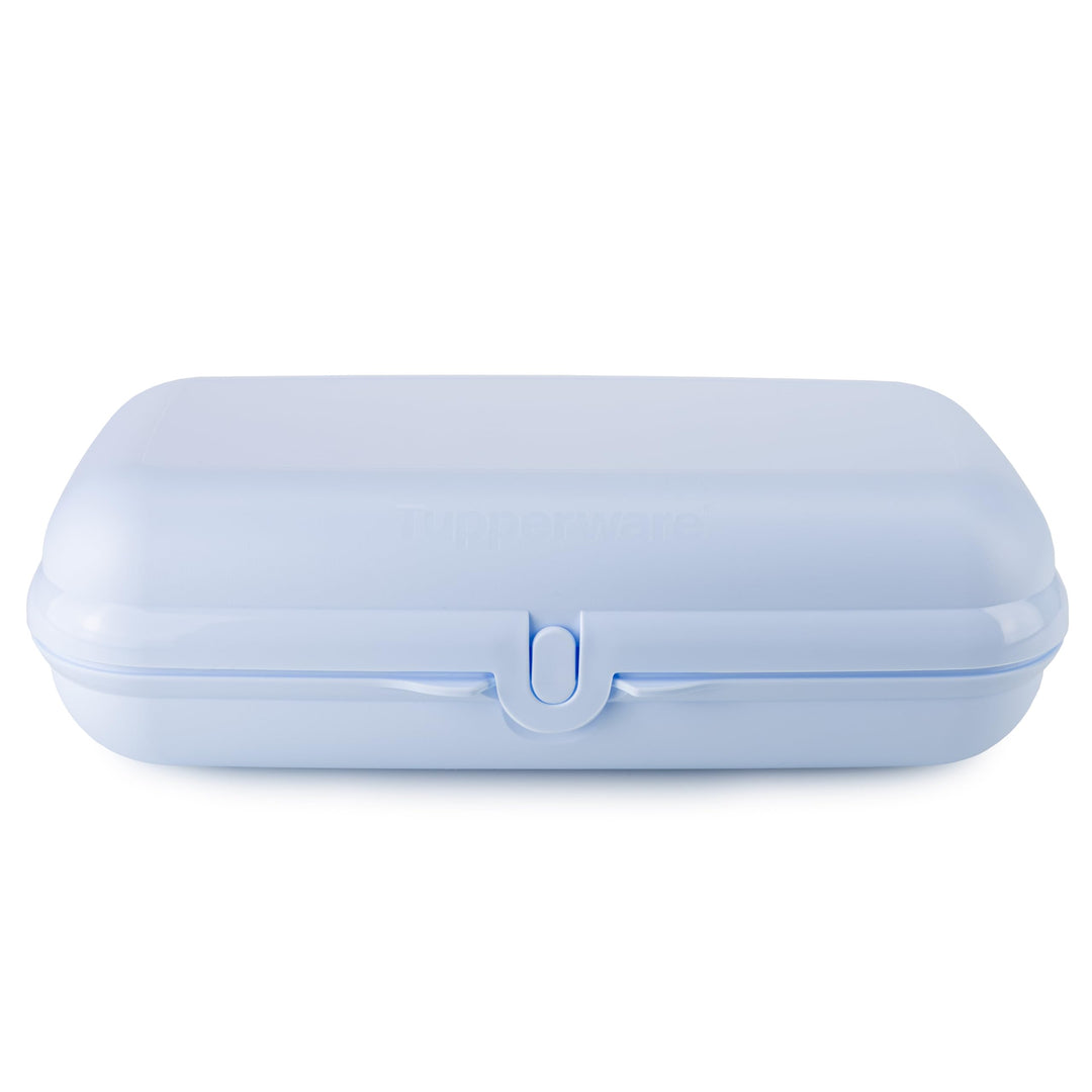 Tupperware Eco+ To Go Maxi-Twin hellblau Brotbox Pausenbox Snackbox Sandwichbox Lunchbox (inkl. 1x A