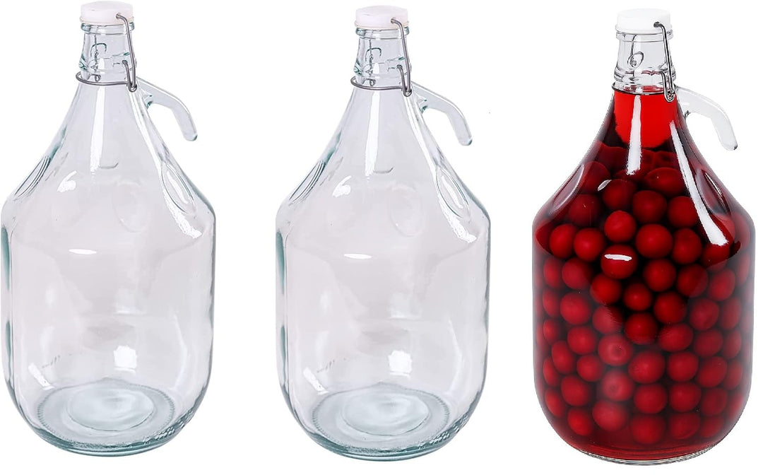 5L Bügelflaschen Gärballon Glasballon Weinballon Bügelverschluss Flasche Weinflasche (3), 3