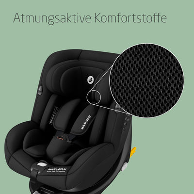 Maxi-Cosi Mica 360 S Comfort, atmungsaktive Stoffe, Autositz 360 Grad drehbar, 0–4 Jahre (40–105 cm)