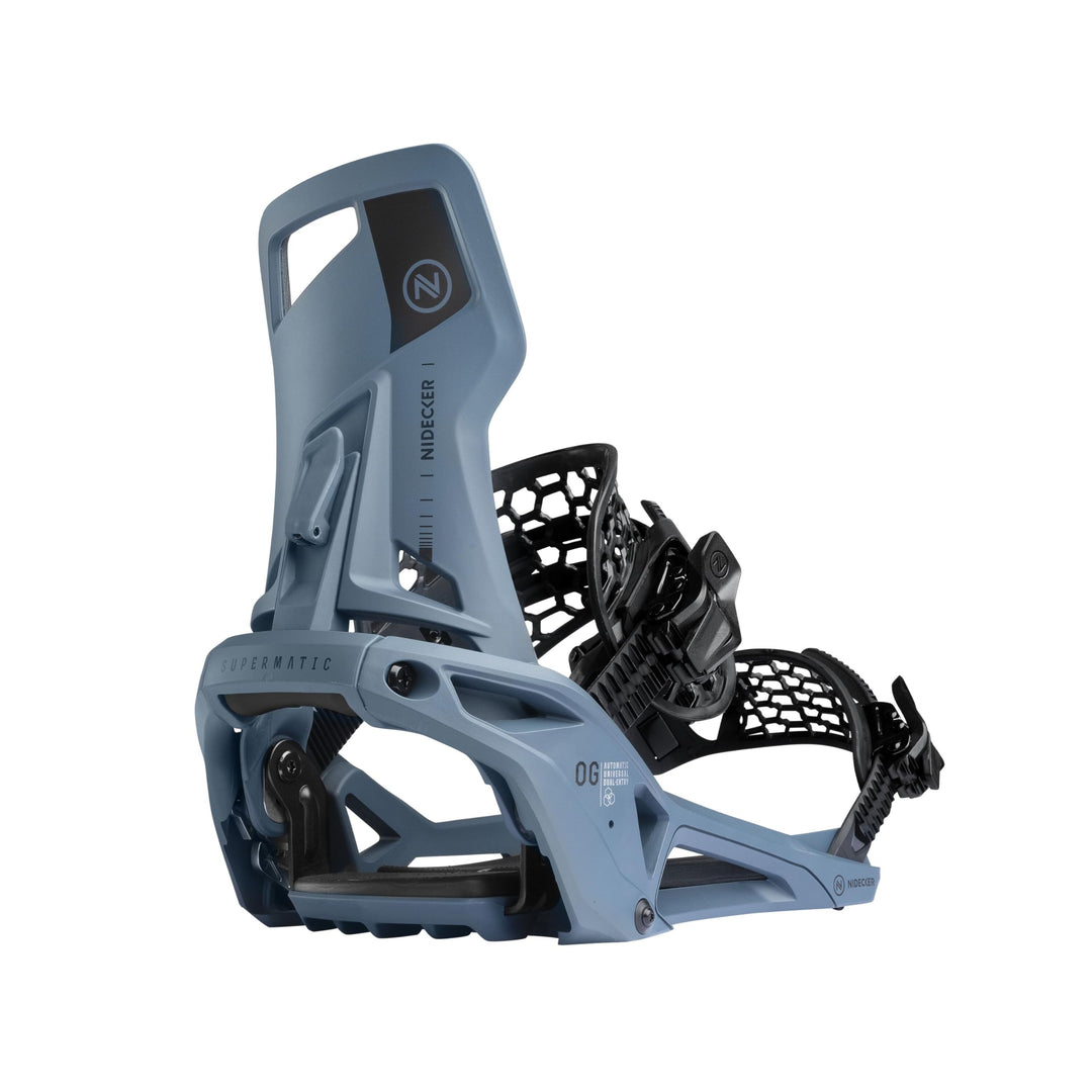 Nidecker Supermatic Snowboard – Universelle, doppelt einsteckbare automatische Bindung – Komfortabel