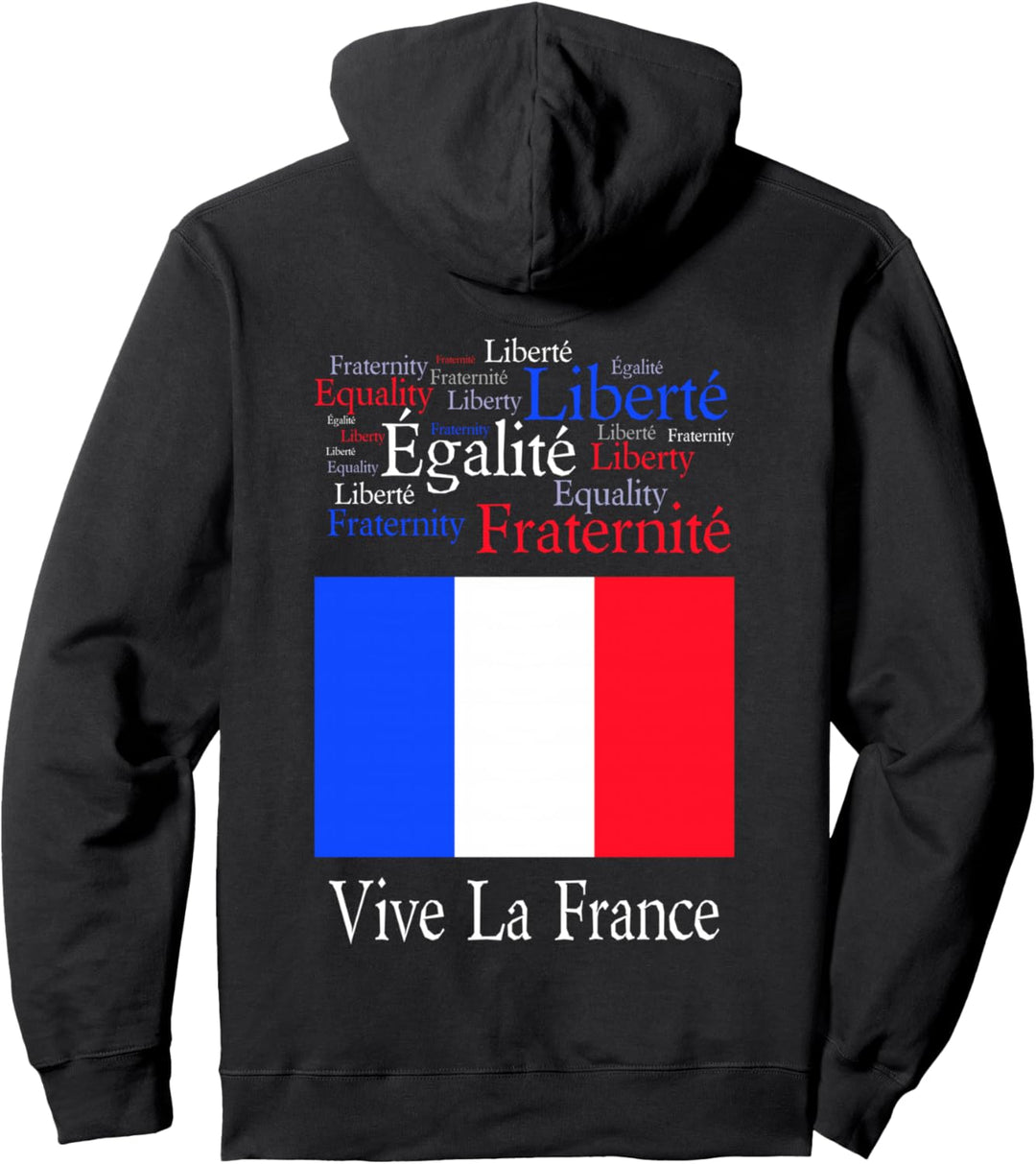 Vive La France Bastille-Tag Pullover Hoodie