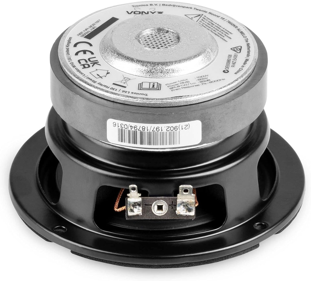 Vonyx WPP10 HiFi Basslautsprecher 4" 10cm 50W - Schwarz